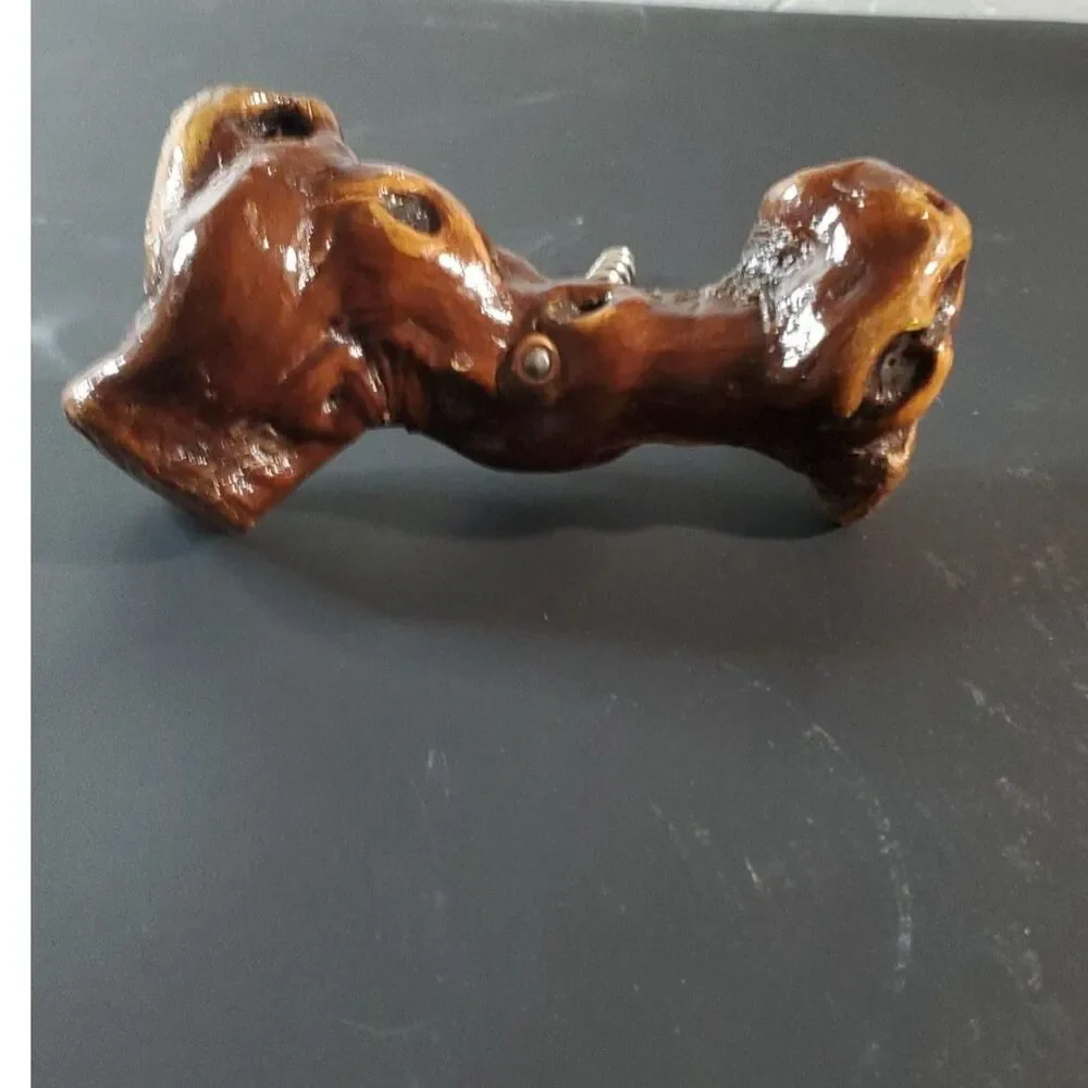 Wooden Cork Screw Wine Bottle Opener Wood knotted Vine~Vintage~